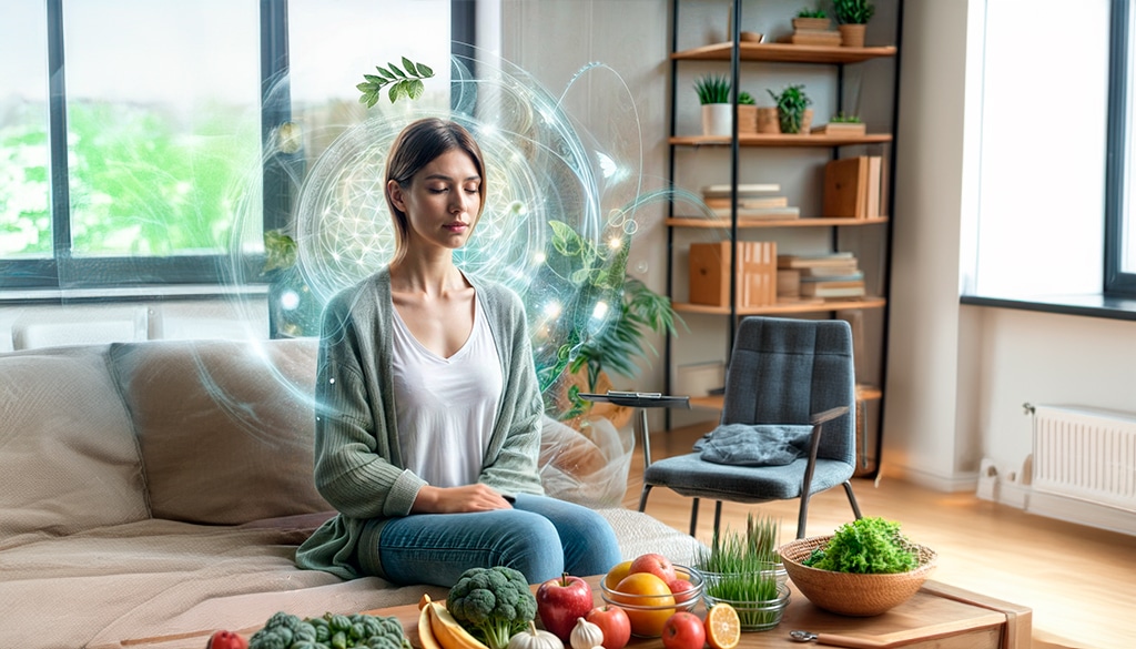 Mujer en Sesión de Hipnoterapia para Bajar de Peso con Enfoque en la Alimentación Saludable en Valencia