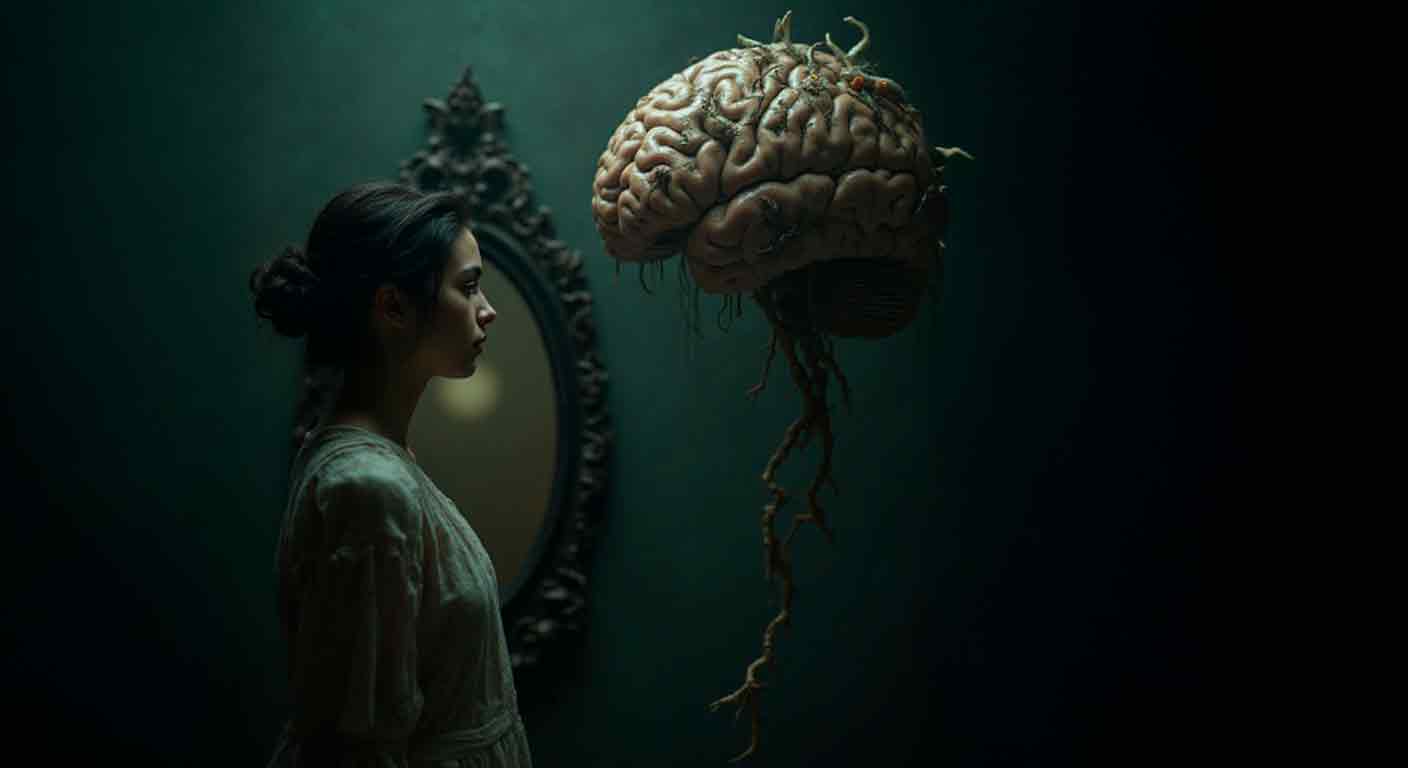Fotomontaje surrealista sobre miedo y fobia en Valencia.
