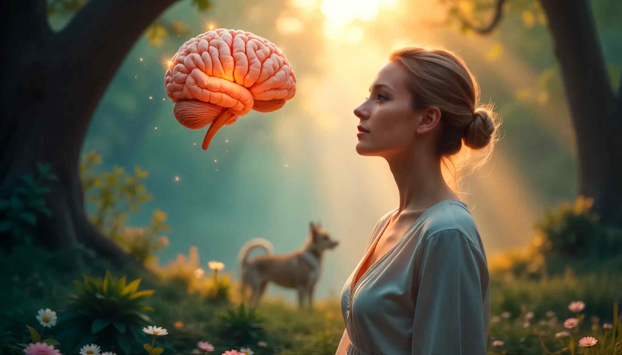Fotomontaje surrealista sobre hipnosis y miedo a animales en Valencia.