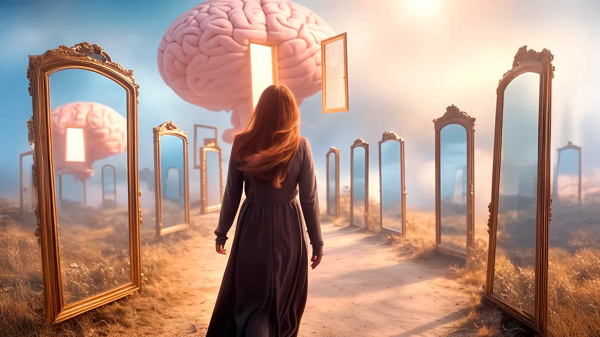 Fotomontaje surrealista sobre superar fobias en Valencia.
