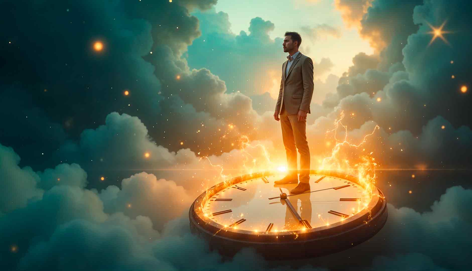 Fotomontaje surrealista sobre hipnosis y eyaculación precoz en Valencia.